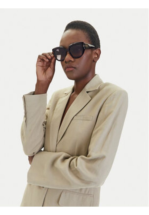 Tom Ford Okulary przeciwsłoneczne Satzman FT1192 01B Czarny. Kolor: czarny