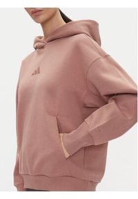 Adidas - adidas Bluza ALL SZN Fleece JD4669 Różowy Loose Fit. Kolor: różowy. Materiał: syntetyk, bawełna #4