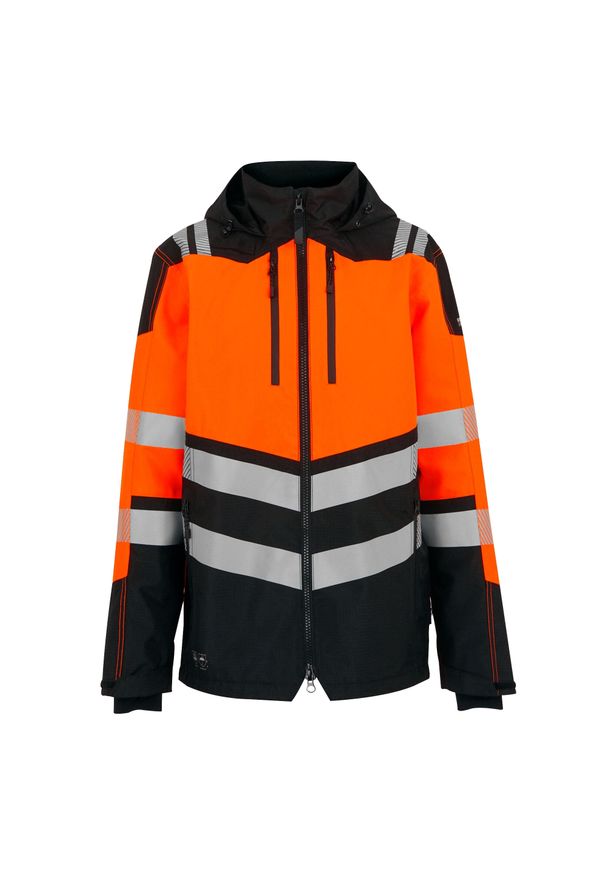 Regatta - Kurtka Wodoodporna Męska Odblaskowa. Kolor: wielokolorowy, żółty, czarny, pomarańczowy. Sport: turystyka piesza