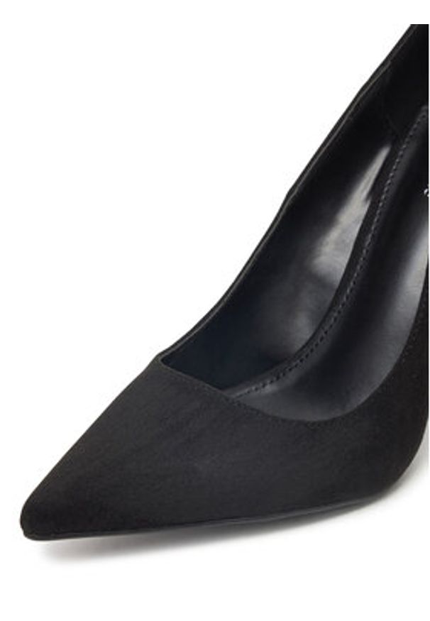 DeeZee Czółenka F-DY-9855-1 Czarny. Kolor: czarny. Materiał: materiał