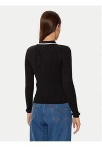 Tommy Jeans Sweter DW0DW19887 Czarny Slim Fit. Kolor: czarny. Materiał: bawełna #4