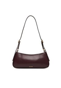 Calvin Klein Torebka Ck Small Shoulder Bag LV04F3170G Bordowy. Kolor: czerwony. Materiał: skórzane #2