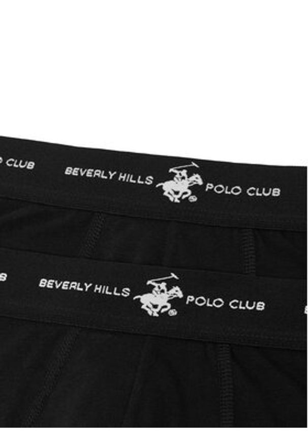 Beverly Hills Polo Club Komplet 2 par bokserek CEO_ZGW_BHPC_001_AW25_(2-PACK) Czarny. Kolor: czarny. Materiał: materiał, bawełna