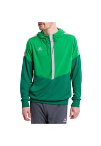 ERIMA - Bluza Erima Squad. Typ kołnierza: kaptur. Kolor: zielony. Materiał: dresówka. Sport: fitness, piłka ręczna #1