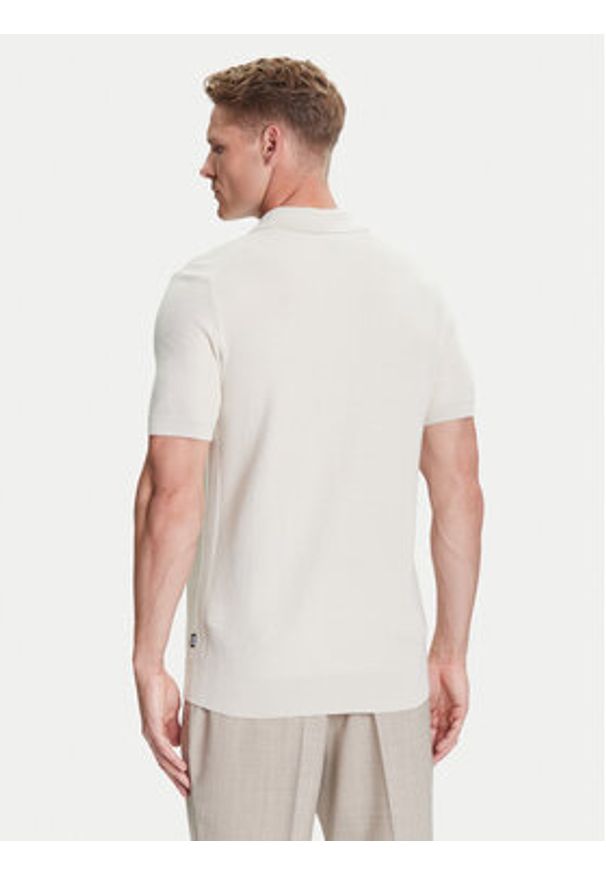 BOSS Polo H-Iannotti 50543148 Beżowy Regular Fit. Typ kołnierza: polo. Kolor: beżowy. Materiał: bawełna