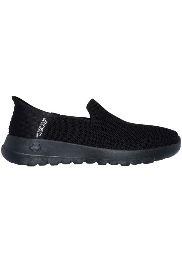 skechers - Buty sportowe damskie Skechers Go Walk Joy-Vela wsuwane SLIP-INS. Okazja: na co dzień. Zapięcie: bez zapięcia. Kolor: czarny. Materiał: dzianina. Szerokość cholewki: normalna. Model: Skechers Sport. Sport: turystyka piesza