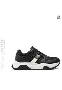 TOMMY HILFIGER - Tommy Hilfiger Sneakersy T3A9-33550-1697X399 S Czarny. Kolor: czarny. Materiał: materiał