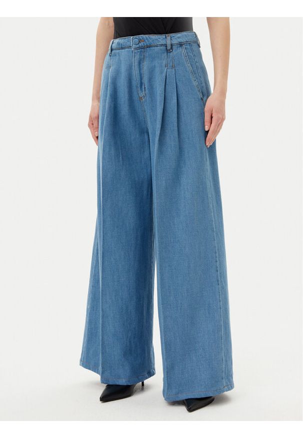 Silvian Heach Jeansy Ignate GPP25392JE Niebieski Wide Leg. Kolor: niebieski