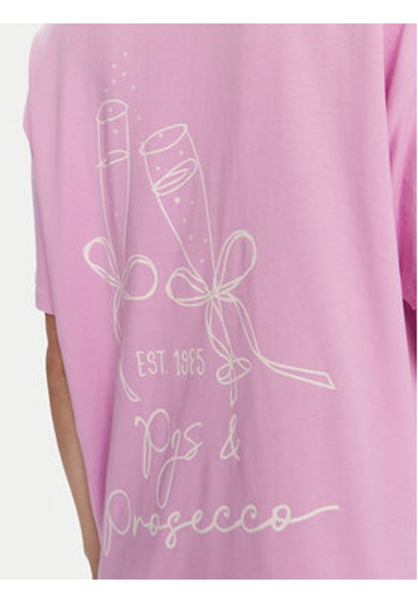 only - ONLY T-Shirt Vivvi 15346761 Różowy Regular Fit. Kolor: różowy. Materiał: bawełna