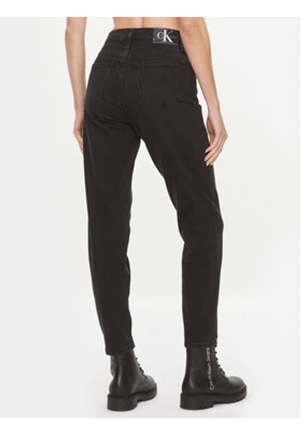 Calvin Klein Jeans Jeansy J20J221659 Czarny Mom Fit. Kolor: czarny