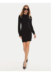 Guess Sukienka dzianinowa Livia W4BK08 Z2V42 Czarny Regular Fit. Kolor: czarny. Materiał: syntetyk #3