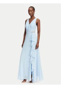 Artigli Sukienka wieczorowa ACAB004498 Niebieski jasny Regular Fit. Kolor: niebieski. Materiał: syntetyk. Styl: wizytowy #1