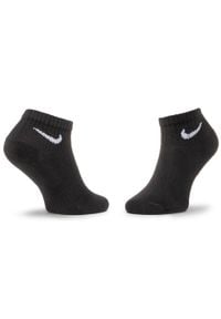 Nike - Zestaw 3 par niskich skarpet unisex NIKE - SX7667-010 Czarny. Kolor: czarny. Materiał: materiał, bawełna, poliester, elastan #2