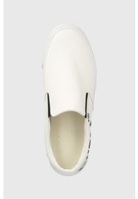 Guess tenisówki EDERLE męskie kolor biały. Nosek buta: okrągły. Kolor: biały. Materiał: skóra, guma #4