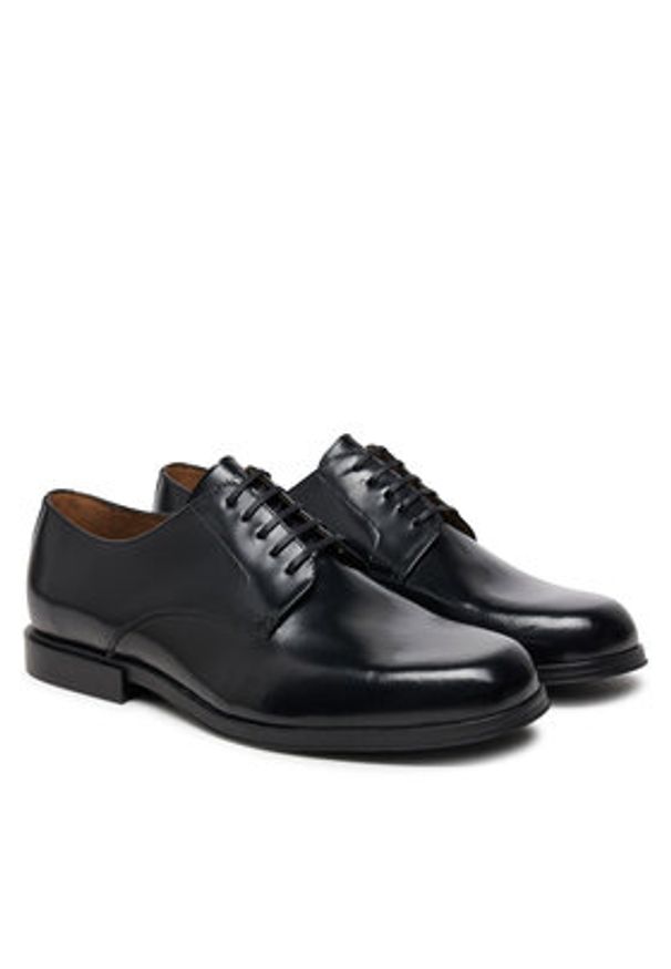 Calvin Klein Półbuty HM0HM01831 Czarny. Kolor: czarny. Materiał: lakier, skóra