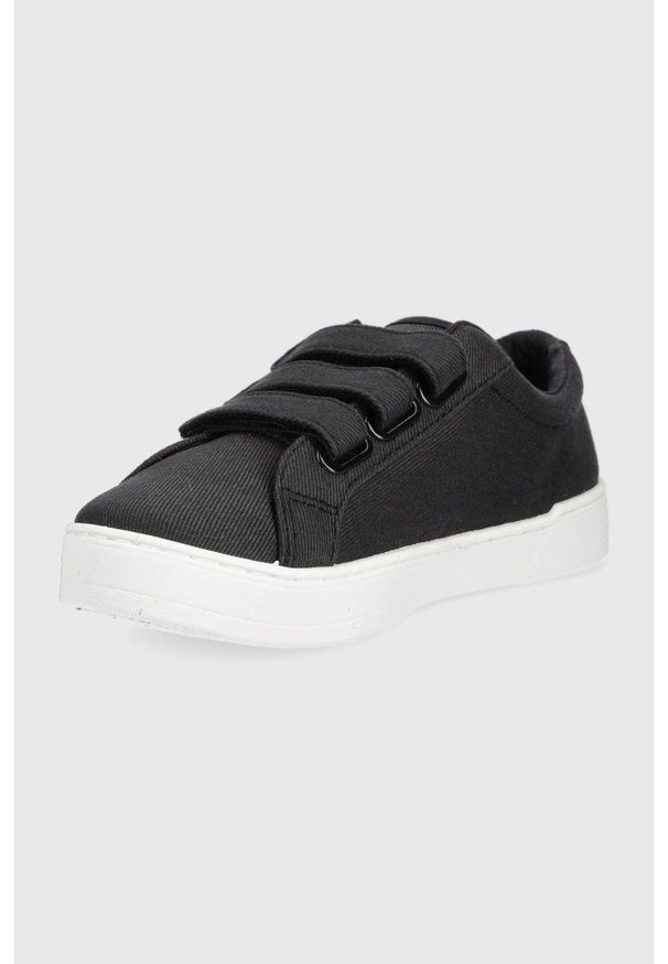 Levi's® - Levi's tenisówki Malibu 2.0 Velcro damskie kolor czarny. Okazja: na spotkanie biznesowe. Nosek buta: okrągły. Kolor: czarny. Materiał: guma. Styl: biznesowy