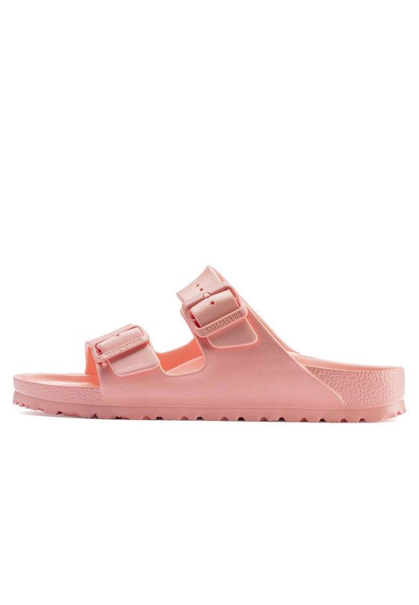 Klapki Birkenstock Arizona Coralpea Damskie. Okazja: na co dzień. Kolor: pomarańczowy. Materiał: materiał, syntetyk. Styl: casual