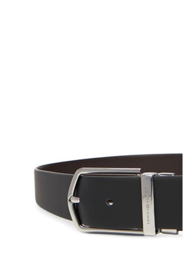 TOMMY HILFIGER - Tommy Hilfiger Pasek Męski Th Business Lux Rev AM0AM13762 Czarny. Kolor: czarny. Materiał: skóra