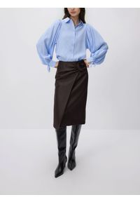 Reserved - Koszula z modalem - jasnoniebieski. Kolor: niebieski. Materiał: tkanina #1