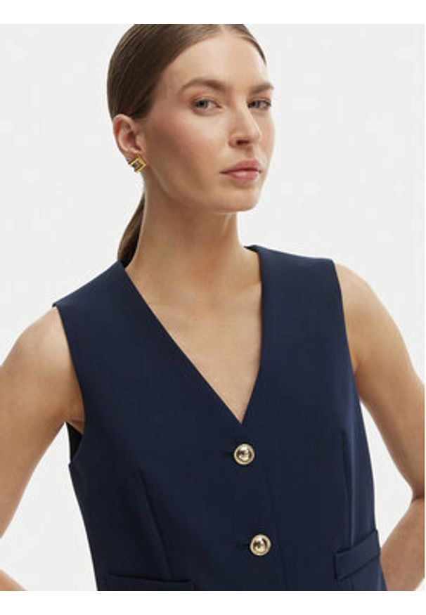 Rinascimento Kamizelka garniturowa CFC0128644003 Granatowy Regular Fit. Kolor: niebieski. Materiał: syntetyk