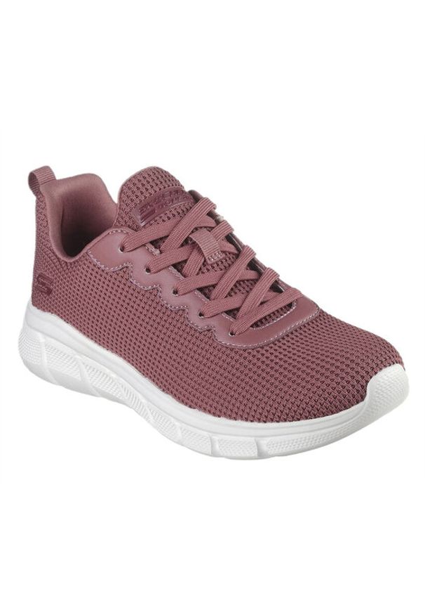 skechers - Skechers Sneakersy 117346/ROS Bordowy. Kolor: czerwony. Materiał: materiał