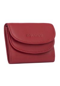 ROVICKY - Portfel damski Rovicky R-19-LFN czerwony. Kolor: czerwony. Materiał: skóra #1