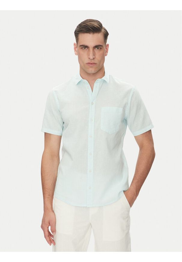 Blend Polo 20718374 Niebieski Regular Fit. Typ kołnierza: polo. Kolor: niebieski. Materiał: bawełna