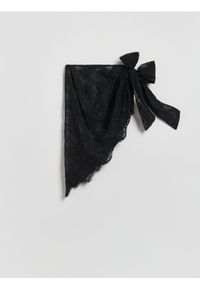 Reserved - Koronkowa spódnica mini - czarny. Kolor: czarny. Materiał: koronka #1