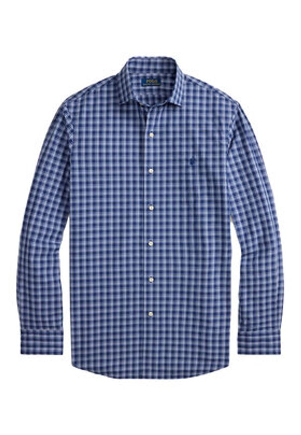 Polo Ralph Lauren Koszula 710974534007 Granatowy Custom Fit. Typ kołnierza: polo. Kolor: niebieski. Materiał: bawełna