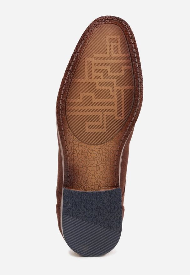 Born2be - Brązowe Sznurowane Półbuty z Imitacji Zamszu w Eleganckim Stylu Rhodica. Okazja: na co dzień, do pracy. Kolor: brązowy. Materiał: zamsz. Styl: elegancki