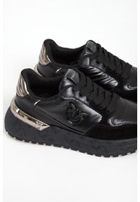 Pinko - Sneakersy damskie skórzane Gem 07 PINKO. Materiał: skóra #5