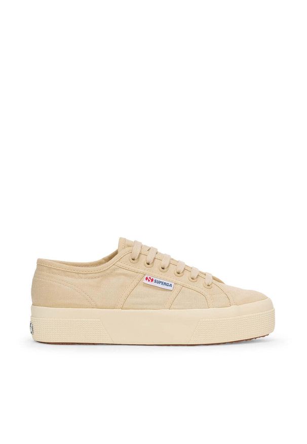 Sneakersy damskie Superga 2740 Linen. Okazja: na co dzień. Kolor: wielokolorowy, biały, beżowy