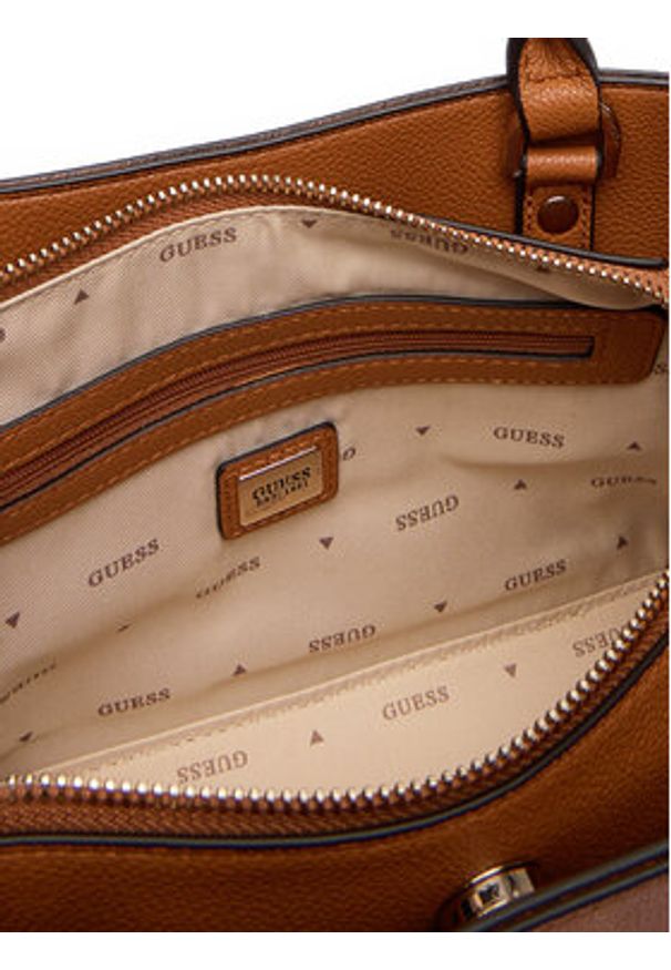 Guess Torebka Meridian II HWBG69 74090 Brązowy. Kolor: brązowy. Materiał: skórzane