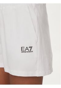 EA7 Emporio Armani Dres 3DTV55 TJTXZ 1100 Biały Regular Fit. Kolor: biały. Materiał: bawełna