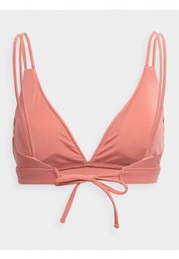 outhorn - Góra od bikini damska Outhorn - różowa. Kolor: różowy. Materiał: materiał