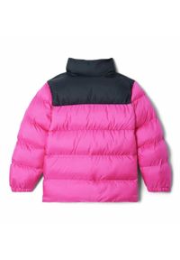 columbia - Kurtka Puchowa Columbia Puffect Jacket Dziecięca. Kolor: różowy. Materiał: puch