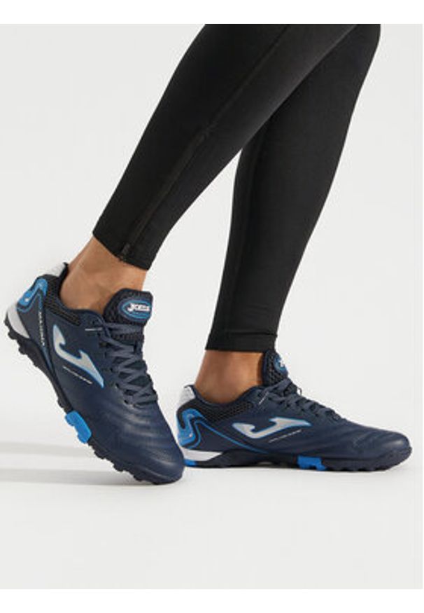 Joma Buty do piłki nożnej Maxima 2303 MAXS2303TF Granatowy. Kolor: niebieski. Materiał: skóra
