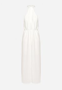 Born2be - Biały Kombinezon o Taliowanym Kroju Bez Rękawów Rivassina. Kolor: biały. Długość rękawa: bez rękawów. Długość: długie #6