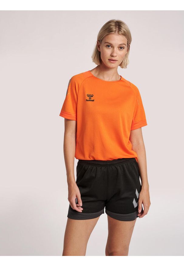 Damski jersey Hummel Lead. Kolor: żółty, pomarańczowy, wielokolorowy. Materiał: jersey