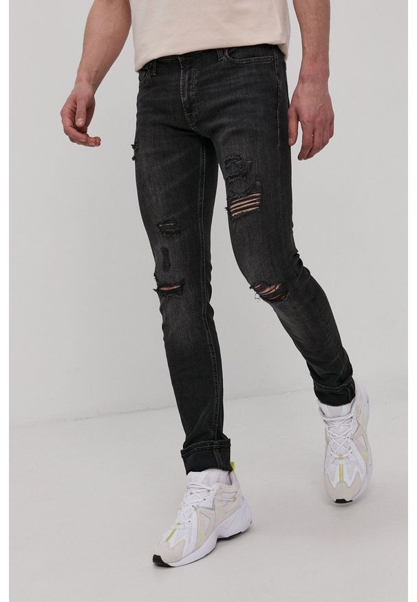 Jack & Jones Jeansy męskie. Kolor: szary