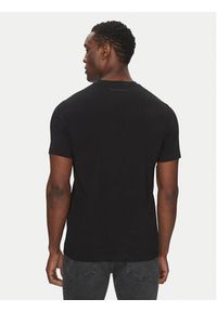 Karl Lagerfeld - KARL LAGERFELD T-Shirt 755058 552235 Czarny Regular Fit. Typ kołnierza: dekolt w karo. Kolor: czarny. Materiał: bawełna #4