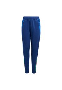 Adidas - Spodnie Italy Tiro 24 Competition Training Kids. Kolor: niebieski. Materiał: materiał, dresówka. Sport: piłka nożna