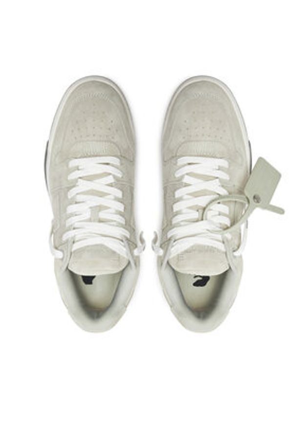 OFF-WHITE - Off-White Sneakersy OMIA189F22LEA Szary. Kolor: szary. Materiał: skóra, zamsz