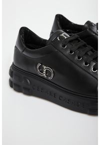 Sneakersy damskie skórzane CESARE CASADEI. Materiał: skóra #2