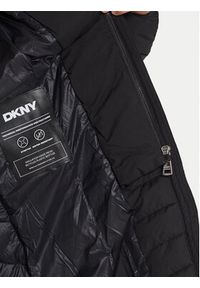 DKNY Płaszcz zimowy DLEMPN46 Czarny Slim Fit. Kolor: czarny. Materiał: syntetyk. Sezon: zima #5