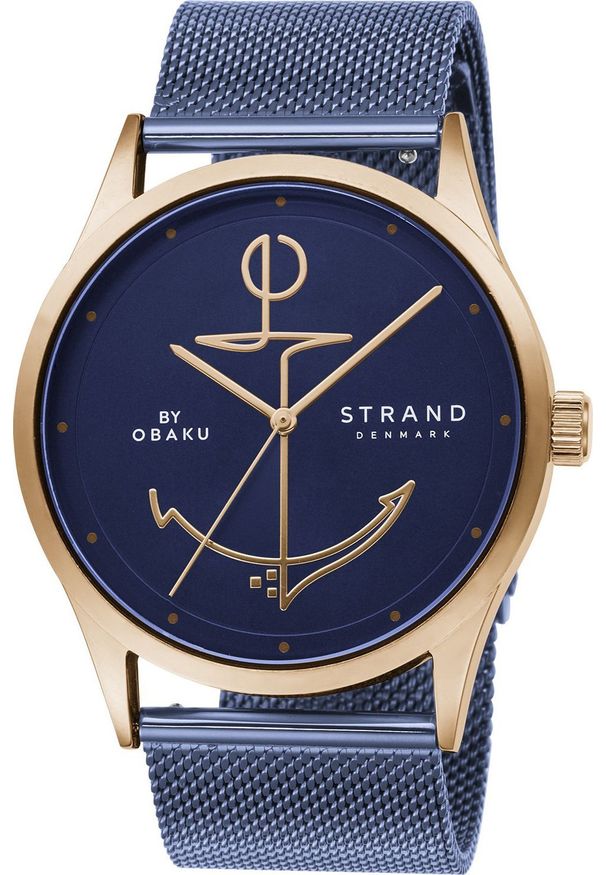 Zegarek Strand Zegarek męski Strand S720GXVLML-DN niebieski. Kolor: niebieski