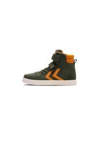 Dziecięce trenery high top Hummel Slimmer Stadil. Okazja: na co dzień. Kolor: szary, wielokolorowy, zielony #1