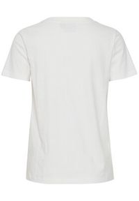 ICHI T-Shirt 20120143 Biały Regular Fit. Kolor: biały. Materiał: bawełna #8