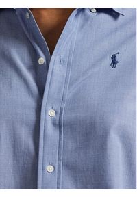 Polo Ralph Lauren Koszula 211941509004 Błękitny Slim Fit. Typ kołnierza: polo. Kolor: niebieski. Materiał: bawełna #4