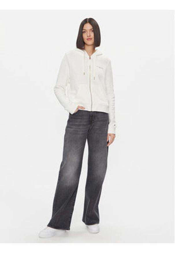 TOMMY HILFIGER - Tommy Hilfiger Bluza 1985 WW0WW39189 Écru Regular Fit. Materiał: syntetyk, bawełna